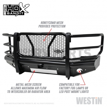 Westin Bumper HDX Bandit 1-Piece Design Steel Black - 58-31155