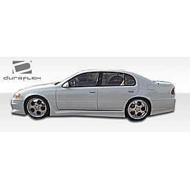 Extreme Dimensions Side Skirt - Primered Fiberglass Reinforced Plastic Black Set of 2 - 101261