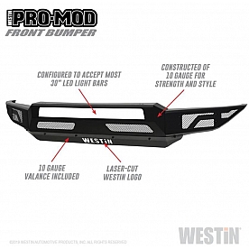 Westin Bumper Modular Pro-Mod Steel Black - 58-41015