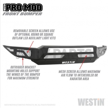 Westin Bumper Modular Pro-Mod Steel Black - 58-41015-1