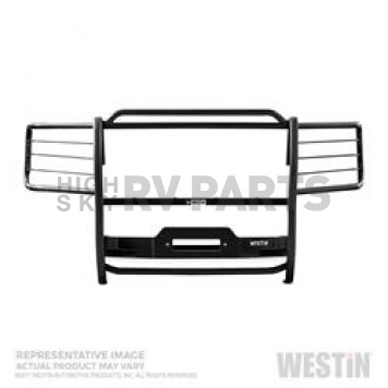 Westin Automotive Grille Guard 1-1/2 Inch Black Powder Coated Steel - 40-93545