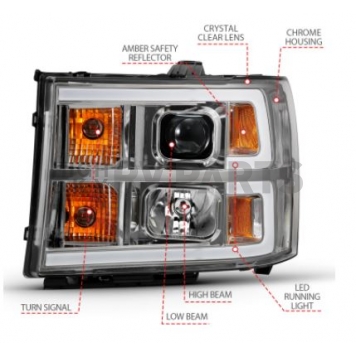 ANZO USA Headlight Assembly 111483-3