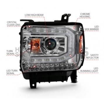 ANZO USA Headlight Assembly 111486-4