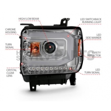 ANZO USA Headlight Assembly 111488-4