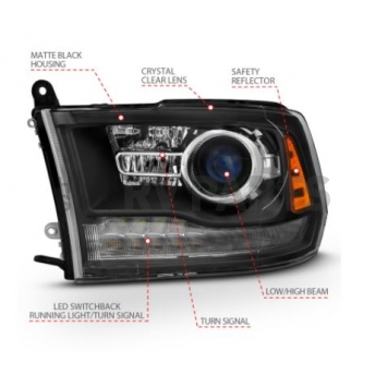 ANZO USA Headlight Assembly 111489-4