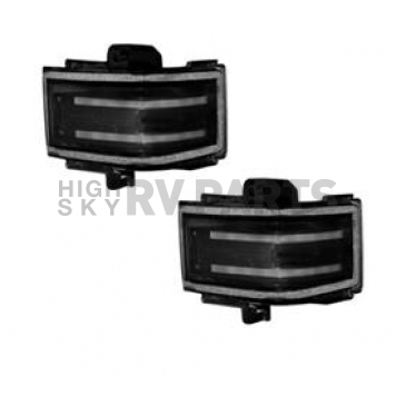 Recon Accessories Exterior Mirror Turn Signal Light 64245WHBKX