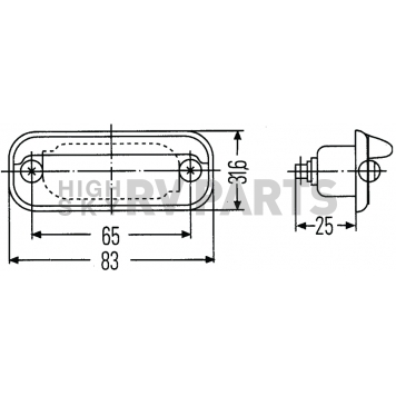 Hella License Plate Light 001378041-4