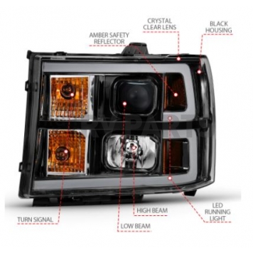ANZO USA Headlight Assembly 111482-3