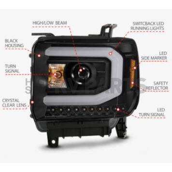 ANZO USA Headlight Assembly 111487-4