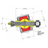 Daystar Rod End - Poly Flex Joint - KU70001BK
