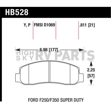 Hawk Performance Brake Pad - HB528Y.811-1