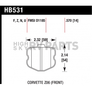Hawk Performance Brake Pad - HB531Z.570-1