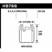Hawk Performance Brake Pad - HB766Z.624