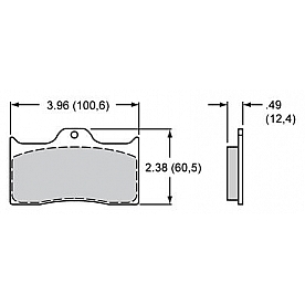 Wilwood Brakes Brake Pad - 15E-6096K-B