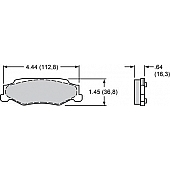 Wilwood Brakes Brake Pad - 15E-7441K