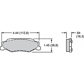 Wilwood Brakes Brake Pad - 15E-7441K