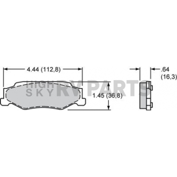 Wilwood Brakes Brake Pad - 15E-7441K