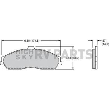 Wilwood Brakes Brake Pad - 15E-7442K