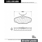 Stop Tech/ Power Slot Brake Pad - 102.06100
