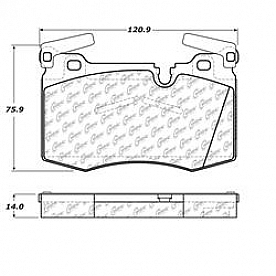 Stop Tech/ Power Slot Brake Pad - 104.14030