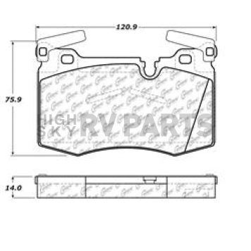 Stop Tech/ Power Slot Brake Pad - 104.14030