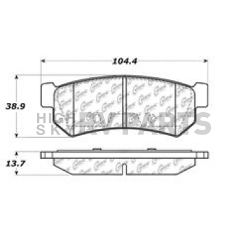 Stop Tech/ Power Slot Brake Pad - 105.13150