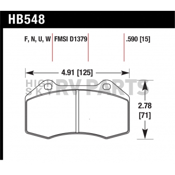 Hawk Performance Brake Pad - HB548N.590-1