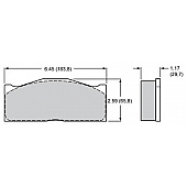 Wilwood Brakes Brake Pad - 15H-8118K