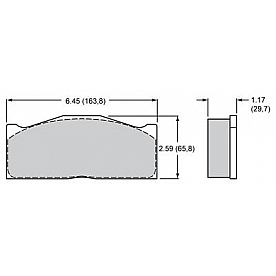 Wilwood Brakes Brake Pad - 15H-8118K-B
