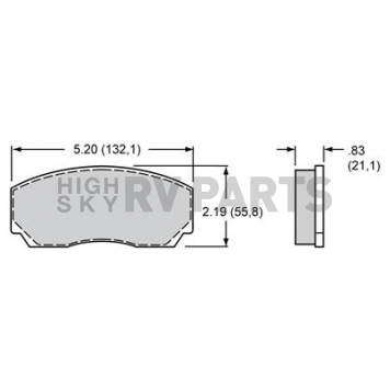 Wilwood Brakes Brake Pad - 15H-8128K-B
