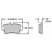 Wilwood Brakes Brake Pad - 15H-8297K