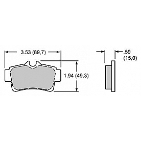 Wilwood Brakes Brake Pad - 15H-8297K