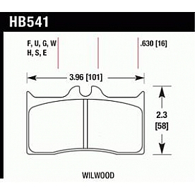 Hawk Performance Brake Pad - HB541E.630