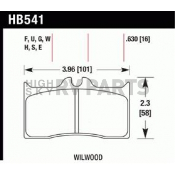 Hawk Performance Brake Pad - HB541E.630