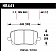 Hawk Performance Brake Pad - HB441F.661