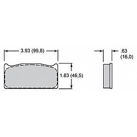 Wilwood Brakes Brake Pad - 15J-10498K