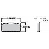Wilwood Brakes Brake Pad - 15J-10498K-B