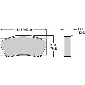 Wilwood Brakes Brake Pad - 15J-10838K
