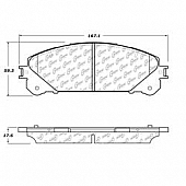 Stop Tech/ Power Slot Brake Pad - 105.13240