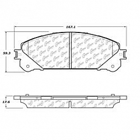 Stop Tech/ Power Slot Brake Pad - 105.13240