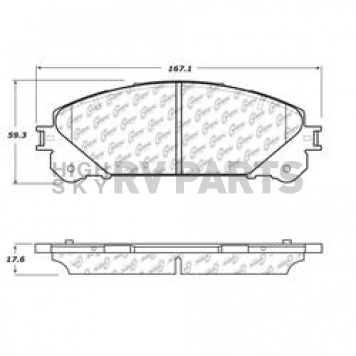 Stop Tech/ Power Slot Brake Pad - 105.13240