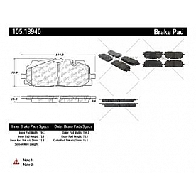 Stop Tech/ Power Slot Brake Pad - 105.18940