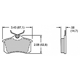 Wilwood Brakes Brake Pad - 15Q-10254K