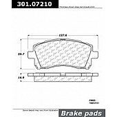 Stop Tech/ Power Slot Brake Pad - 301.07210