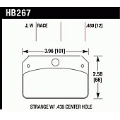 Hawk Performance Brake Pad - HB267J.480