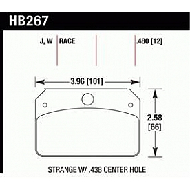 Hawk Performance Brake Pad - HB267J.480