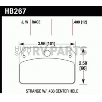 Hawk Performance Brake Pad - HB267J.480
