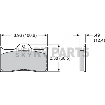 Wilwood Brakes Brake Pad - 15E-6096K-1