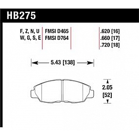 Hawk Performance Brake Pad - HB275S.620