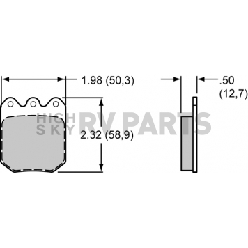 Wilwood Brakes Brake Pad - 15E-9820K-1